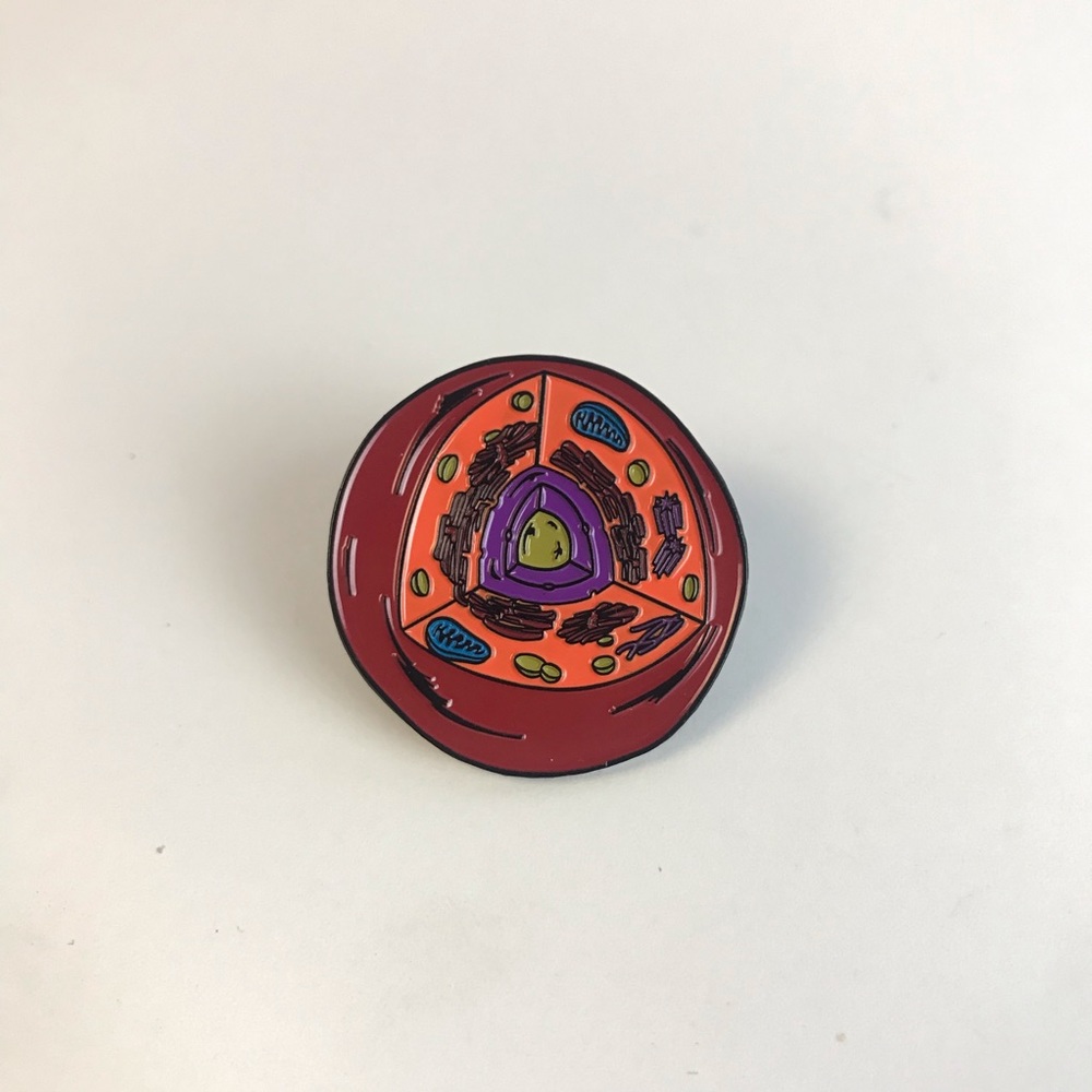 Animal Cell Enamel Pin